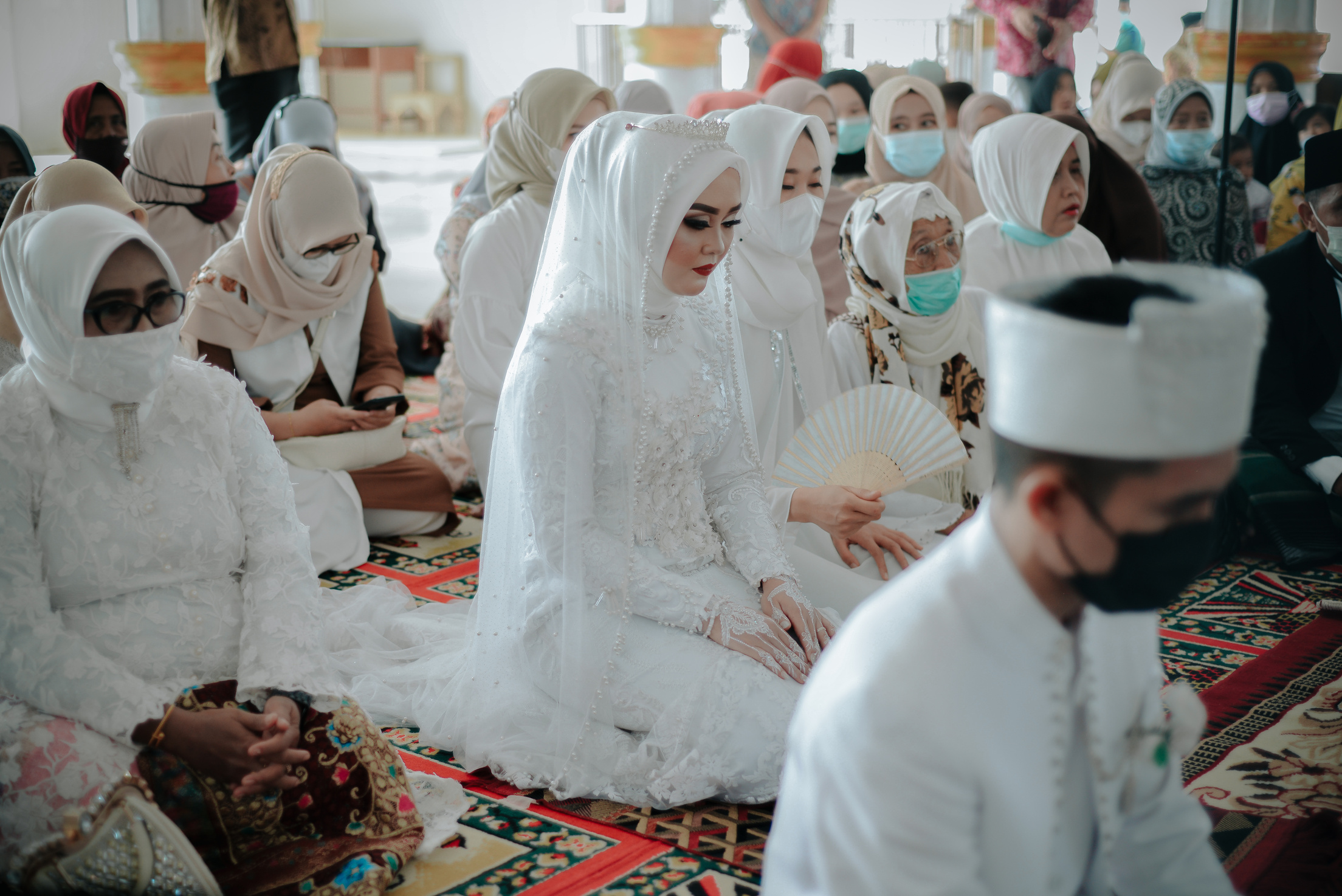 People During a Muslim Wedding Ceremony